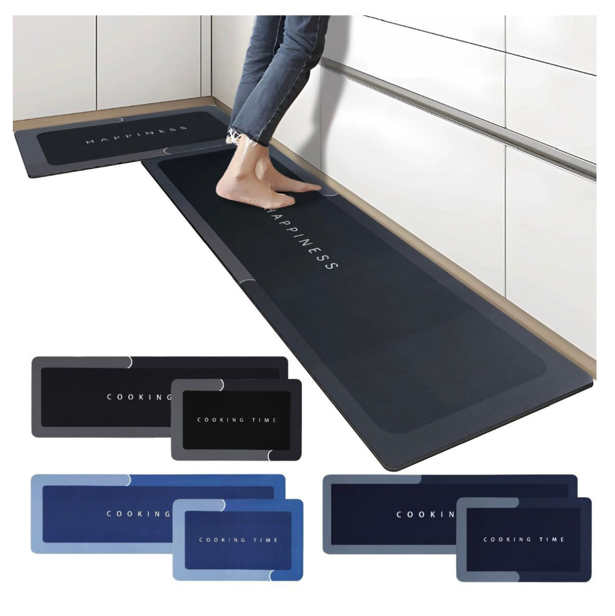 TAPETE ALFOMBRA COCINA SWEET HOME - SET DE 2 PIEZAS