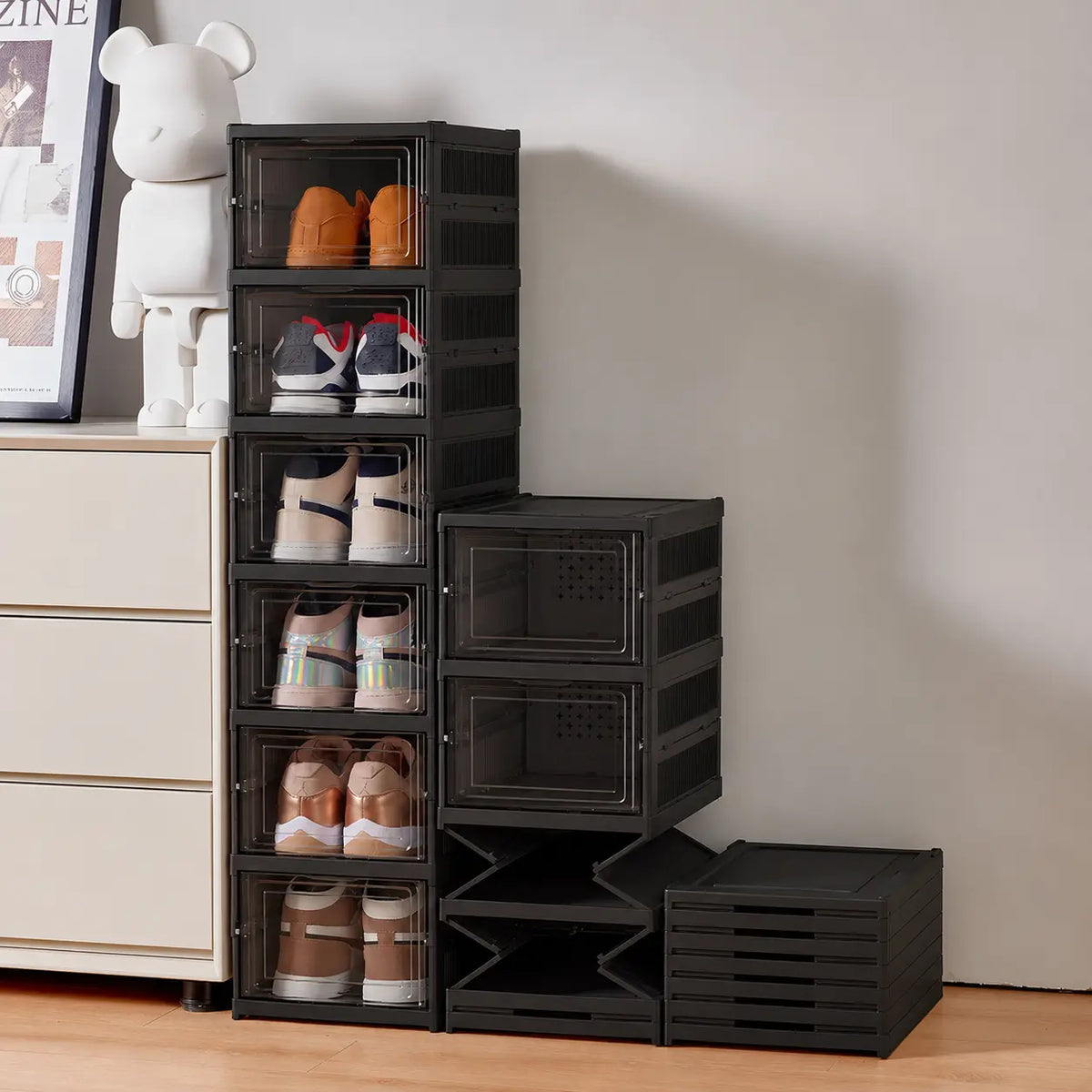 ORGANIZADOR ZAPATOS PLEGABLE 6 NIVELES